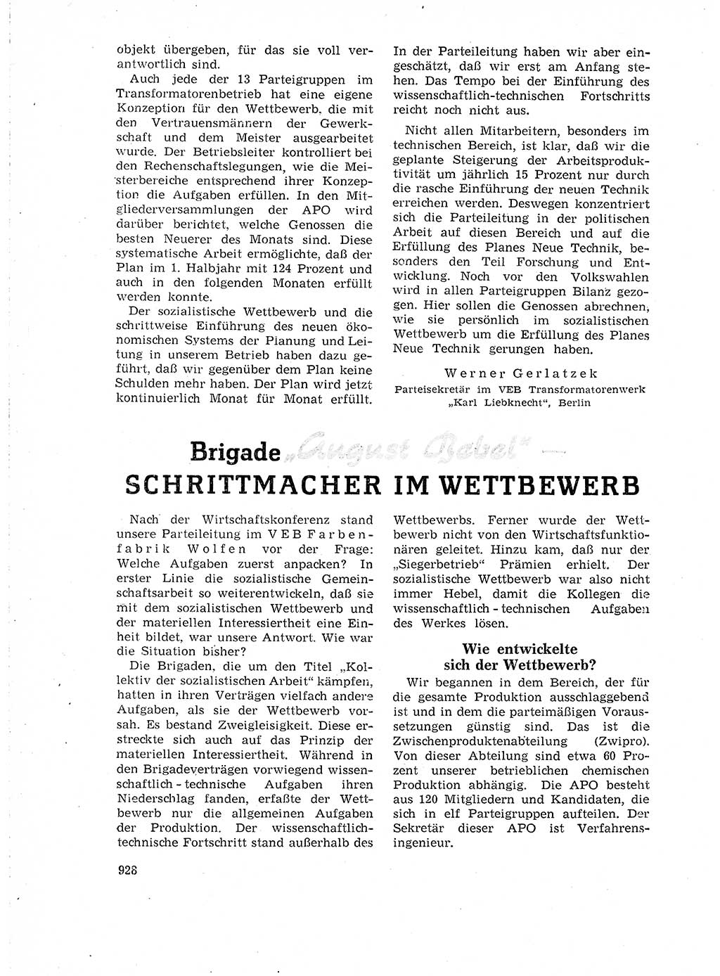 Neuer Weg (NW), Organ des Zentralkomitees (ZK) der SED (Sozialistische Einheitspartei Deutschlands) für Fragen des Parteilebens, 18. Jahrgang [Deutsche Demokratische Republik (DDR)] 1963, Seite 928 (NW ZK SED DDR 1963, S. 928)