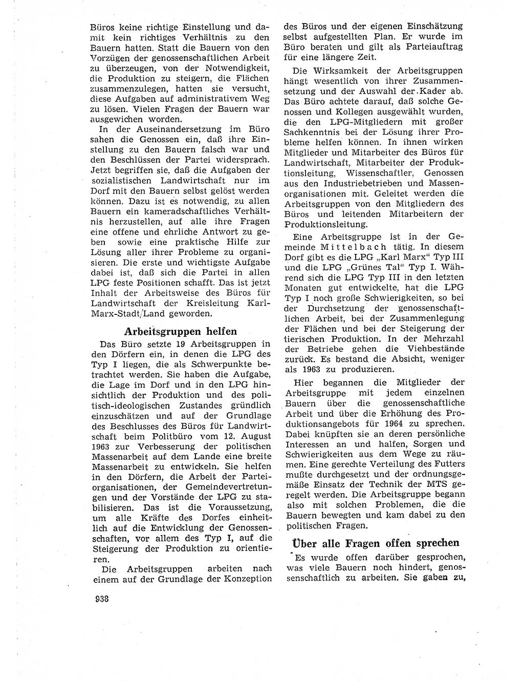 Neuer Weg (NW), Organ des Zentralkomitees (ZK) der SED (Sozialistische Einheitspartei Deutschlands) für Fragen des Parteilebens, 18. Jahrgang [Deutsche Demokratische Republik (DDR)] 1963, Seite 938 (NW ZK SED DDR 1963, S. 938)