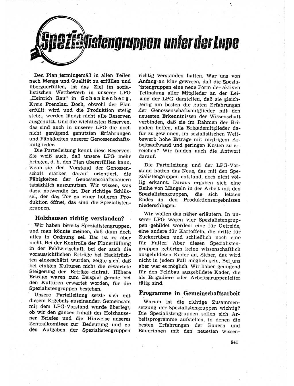 Neuer Weg (NW), Organ des Zentralkomitees (ZK) der SED (Sozialistische Einheitspartei Deutschlands) für Fragen des Parteilebens, 18. Jahrgang [Deutsche Demokratische Republik (DDR)] 1963, Seite 941 (NW ZK SED DDR 1963, S. 941)