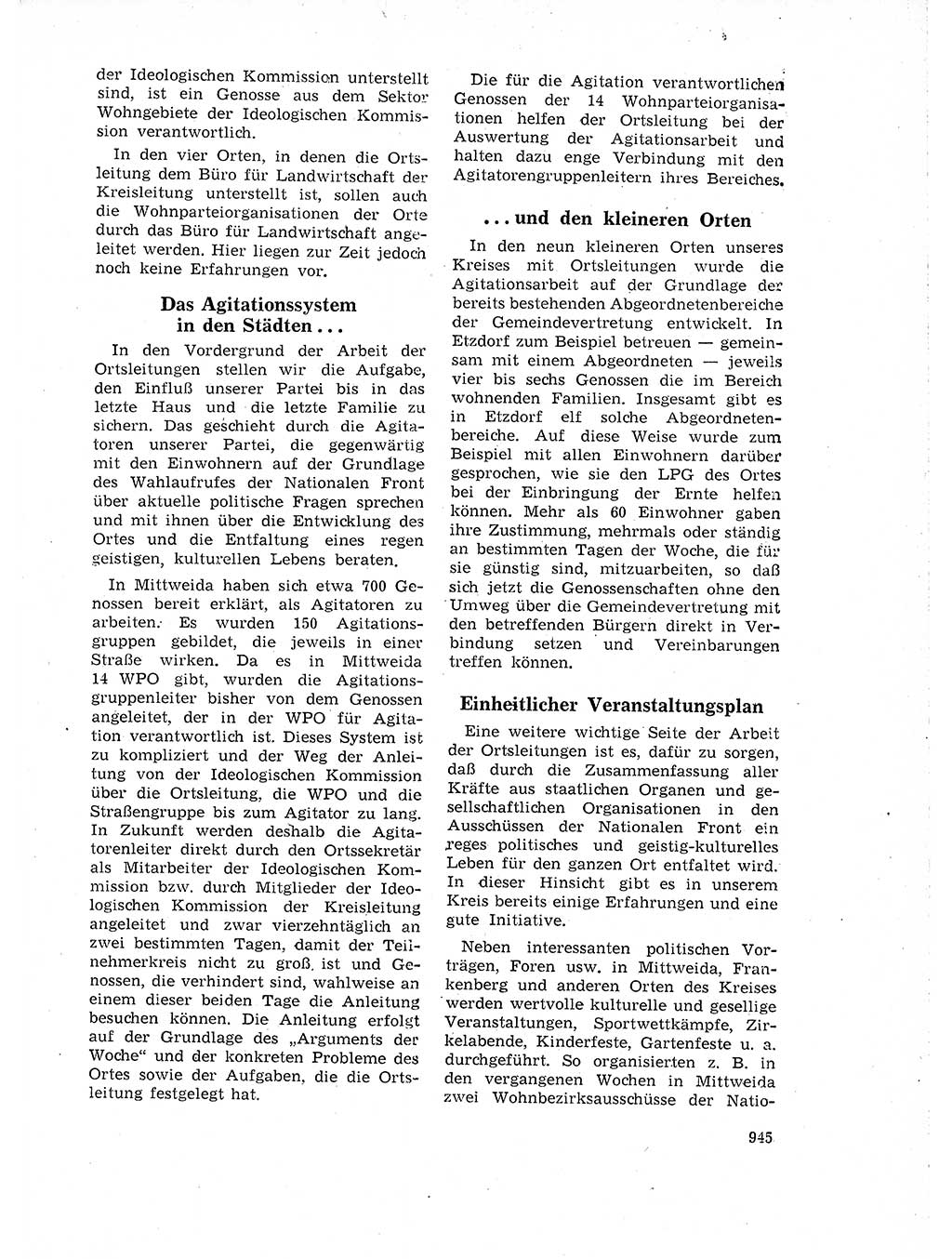 Neuer Weg (NW), Organ des Zentralkomitees (ZK) der SED (Sozialistische Einheitspartei Deutschlands) für Fragen des Parteilebens, 18. Jahrgang [Deutsche Demokratische Republik (DDR)] 1963, Seite 945 (NW ZK SED DDR 1963, S. 945)