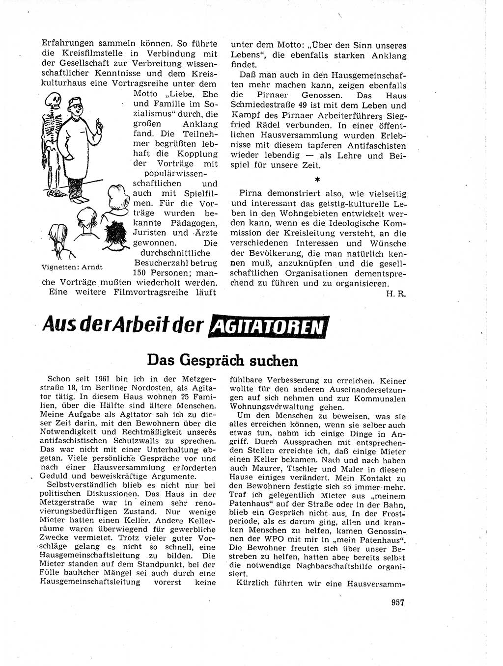 Neuer Weg (NW), Organ des Zentralkomitees (ZK) der SED (Sozialistische Einheitspartei Deutschlands) für Fragen des Parteilebens, 18. Jahrgang [Deutsche Demokratische Republik (DDR)] 1963, Seite 957 (NW ZK SED DDR 1963, S. 957)