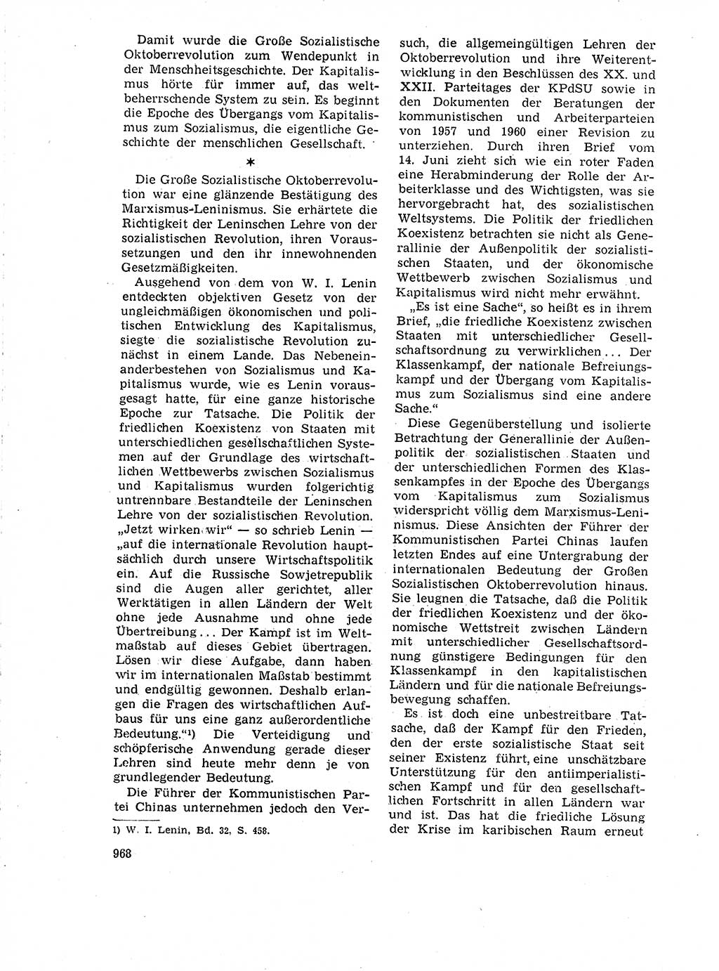 Neuer Weg (NW), Organ des Zentralkomitees (ZK) der SED (Sozialistische Einheitspartei Deutschlands) für Fragen des Parteilebens, 18. Jahrgang [Deutsche Demokratische Republik (DDR)] 1963, Seite 968 (NW ZK SED DDR 1963, S. 968)