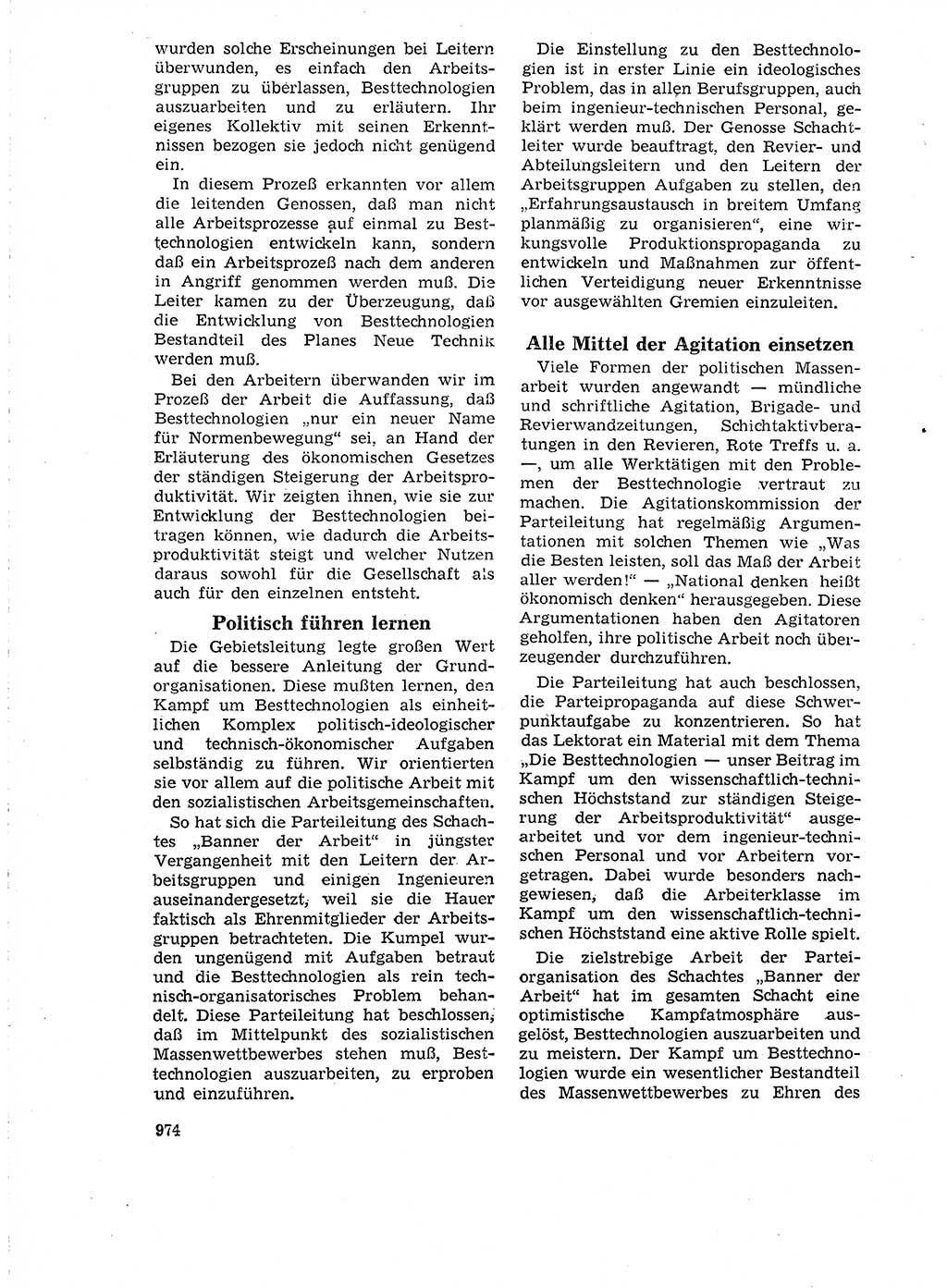 Neuer Weg (NW), Organ des Zentralkomitees (ZK) der SED (Sozialistische Einheitspartei Deutschlands) für Fragen des Parteilebens, 18. Jahrgang [Deutsche Demokratische Republik (DDR)] 1963, Seite 974 (NW ZK SED DDR 1963, S. 974)