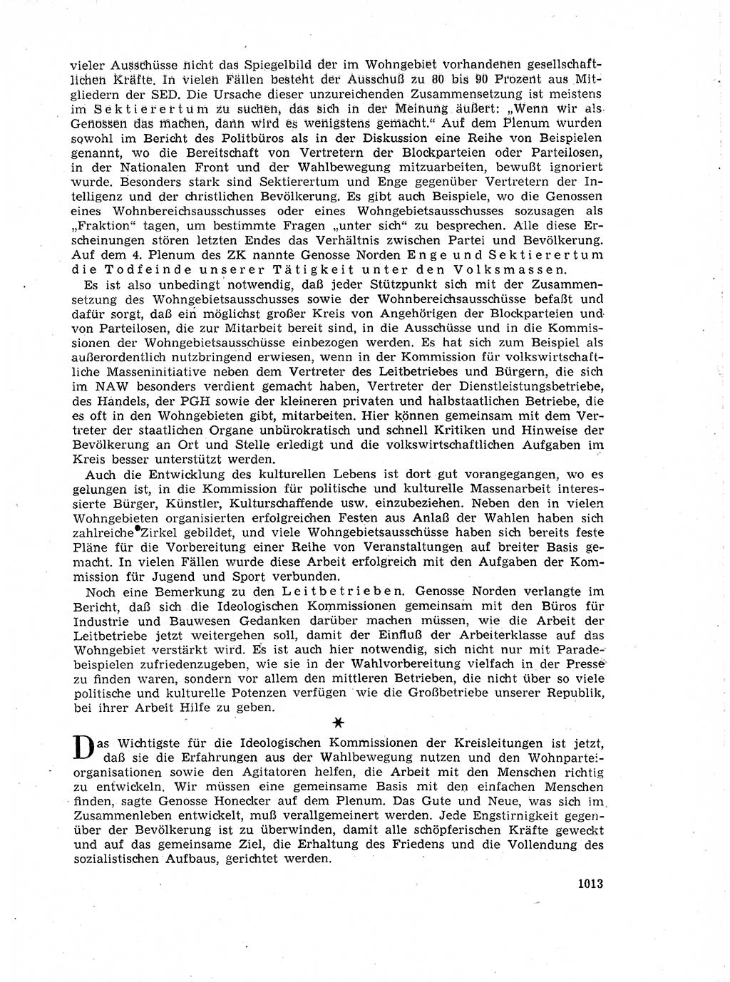 Neuer Weg (NW), Organ des Zentralkomitees (ZK) der SED (Sozialistische Einheitspartei Deutschlands) für Fragen des Parteilebens, 18. Jahrgang [Deutsche Demokratische Republik (DDR)] 1963, Seite 1013 (NW ZK SED DDR 1963, S. 1013)