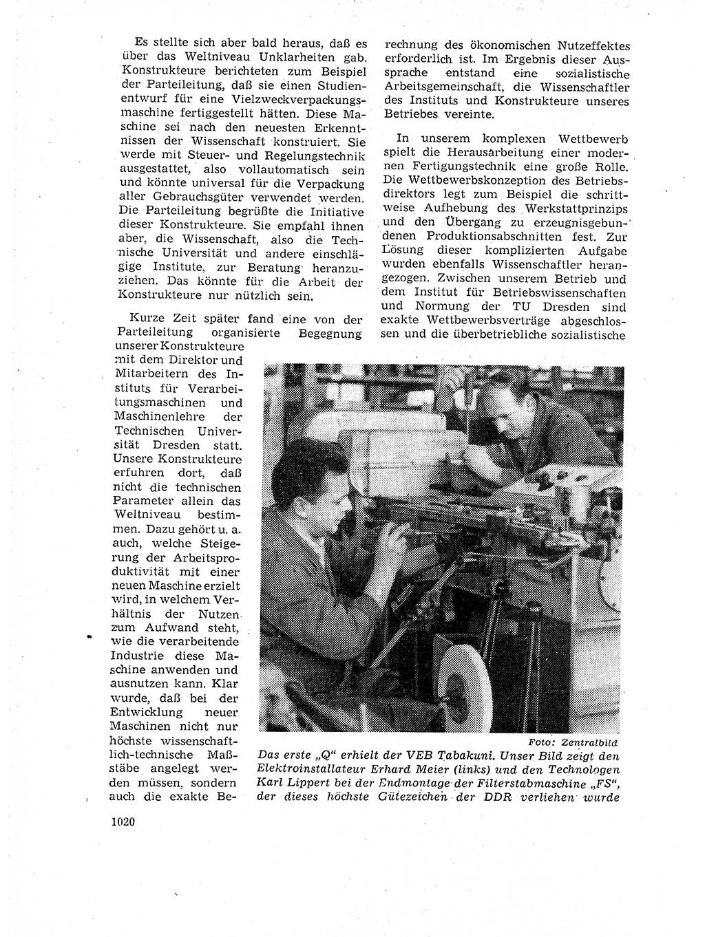Neuer Weg (NW), Organ des Zentralkomitees (ZK) der SED (Sozialistische Einheitspartei Deutschlands) für Fragen des Parteilebens, 18. Jahrgang [Deutsche Demokratische Republik (DDR)] 1963, Seite 1020 (NW ZK SED DDR 1963, S. 1020)
