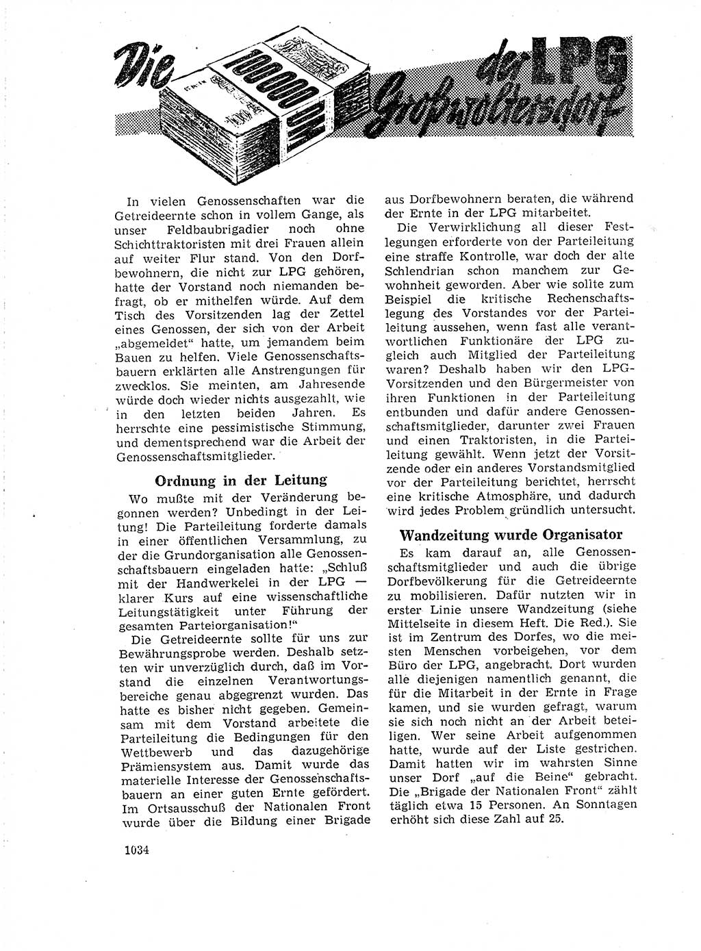 Neuer Weg (NW), Organ des Zentralkomitees (ZK) der SED (Sozialistische Einheitspartei Deutschlands) für Fragen des Parteilebens, 18. Jahrgang [Deutsche Demokratische Republik (DDR)] 1963, Seite 1034 (NW ZK SED DDR 1963, S. 1034)