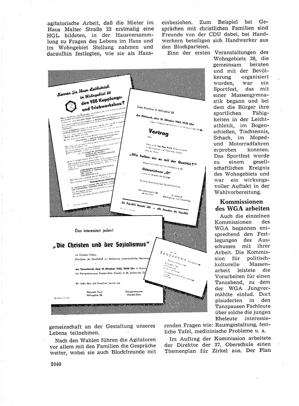 Neuer Weg (NW), Organ des Zentralkomitees (ZK) der SED (Sozialistische Einheitspartei Deutschlands) für Fragen des Parteilebens, 18. Jahrgang [Deutsche Demokratische Republik (DDR)] 1963, Seite 1040 (NW ZK SED DDR 1963, S. 1040)