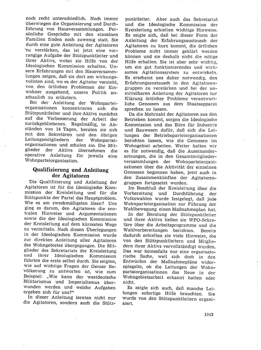 Neuer Weg (NW), Organ des Zentralkomitees (ZK) der SED (Sozialistische Einheitspartei Deutschlands) für Fragen des Parteilebens, 18. Jahrgang [Deutsche Demokratische Republik (DDR)] 1963, Seite 1043 (NW ZK SED DDR 1963, S. 1043)