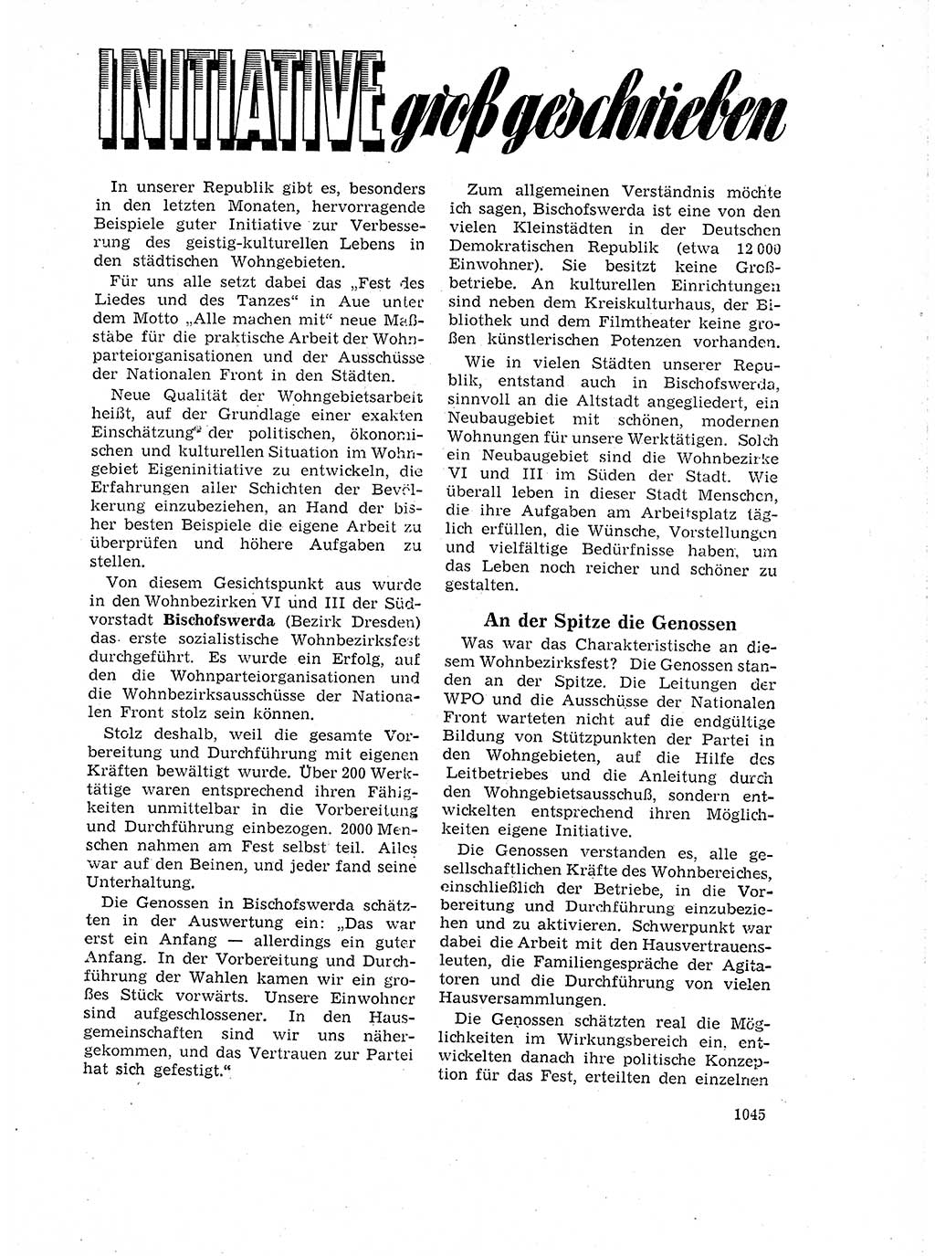 Neuer Weg (NW), Organ des Zentralkomitees (ZK) der SED (Sozialistische Einheitspartei Deutschlands) für Fragen des Parteilebens, 18. Jahrgang [Deutsche Demokratische Republik (DDR)] 1963, Seite 1045 (NW ZK SED DDR 1963, S. 1045)