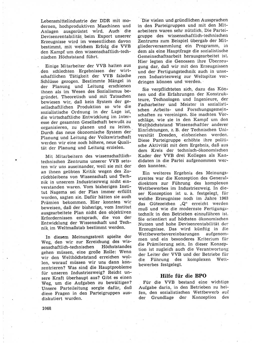 Neuer Weg (NW), Organ des Zentralkomitees (ZK) der SED (Sozialistische Einheitspartei Deutschlands) für Fragen des Parteilebens, 18. Jahrgang [Deutsche Demokratische Republik (DDR)] 1963, Seite 1068 (NW ZK SED DDR 1963, S. 1068)