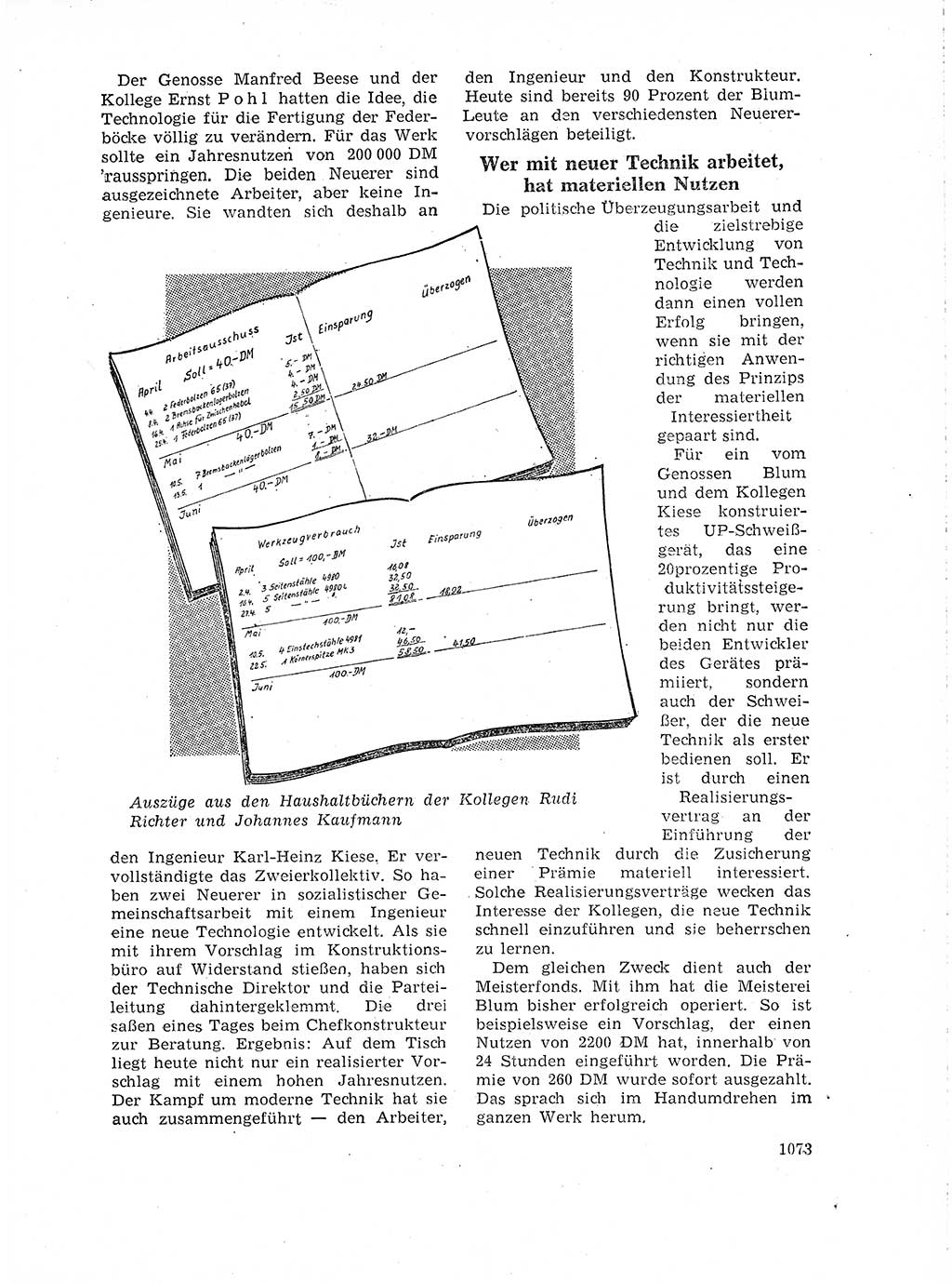 Neuer Weg (NW), Organ des Zentralkomitees (ZK) der SED (Sozialistische Einheitspartei Deutschlands) für Fragen des Parteilebens, 18. Jahrgang [Deutsche Demokratische Republik (DDR)] 1963, Seite 1073 (NW ZK SED DDR 1963, S. 1073)