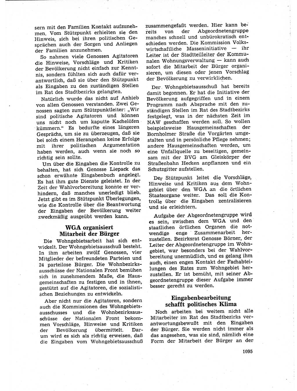 Neuer Weg (NW), Organ des Zentralkomitees (ZK) der SED (Sozialistische Einheitspartei Deutschlands) für Fragen des Parteilebens, 18. Jahrgang [Deutsche Demokratische Republik (DDR)] 1963, Seite 1095 (NW ZK SED DDR 1963, S. 1095)