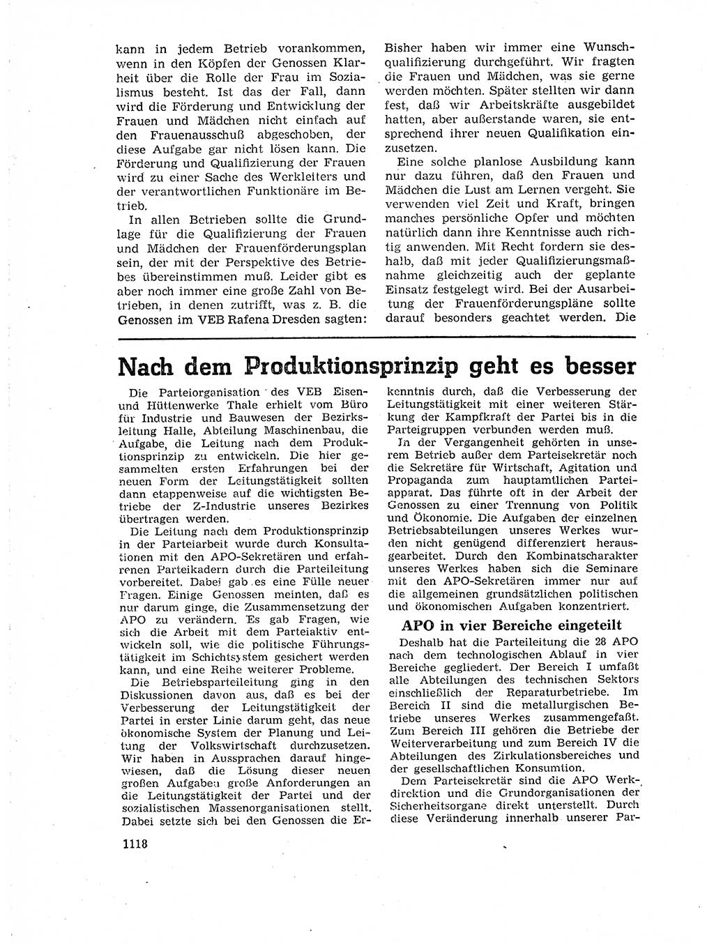 Neuer Weg (NW), Organ des Zentralkomitees (ZK) der SED (Sozialistische Einheitspartei Deutschlands) für Fragen des Parteilebens, 18. Jahrgang [Deutsche Demokratische Republik (DDR)] 1963, Seite 1118 (NW ZK SED DDR 1963, S. 1118)