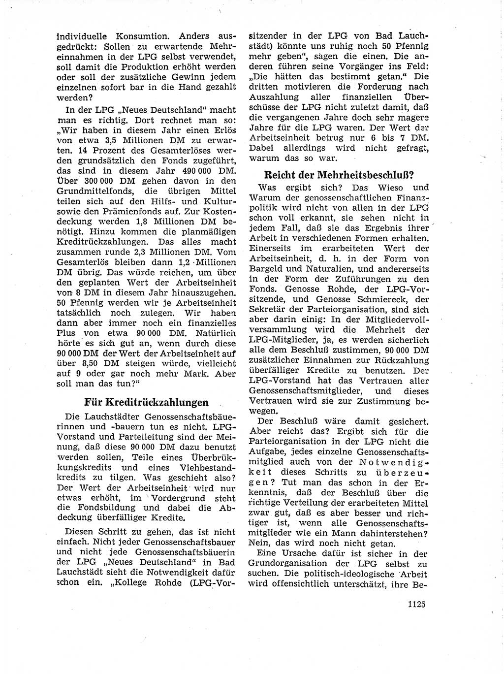Neuer Weg (NW), Organ des Zentralkomitees (ZK) der SED (Sozialistische Einheitspartei Deutschlands) für Fragen des Parteilebens, 18. Jahrgang [Deutsche Demokratische Republik (DDR)] 1963, Seite 1125 (NW ZK SED DDR 1963, S. 1125)