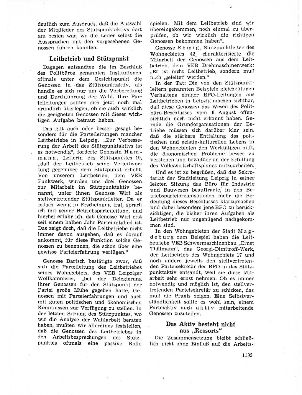 Neuer Weg (NW), Organ des Zentralkomitees (ZK) der SED (Sozialistische Einheitspartei Deutschlands) für Fragen des Parteilebens, 18. Jahrgang [Deutsche Demokratische Republik (DDR)] 1963, Seite 1133 (NW ZK SED DDR 1963, S. 1133)