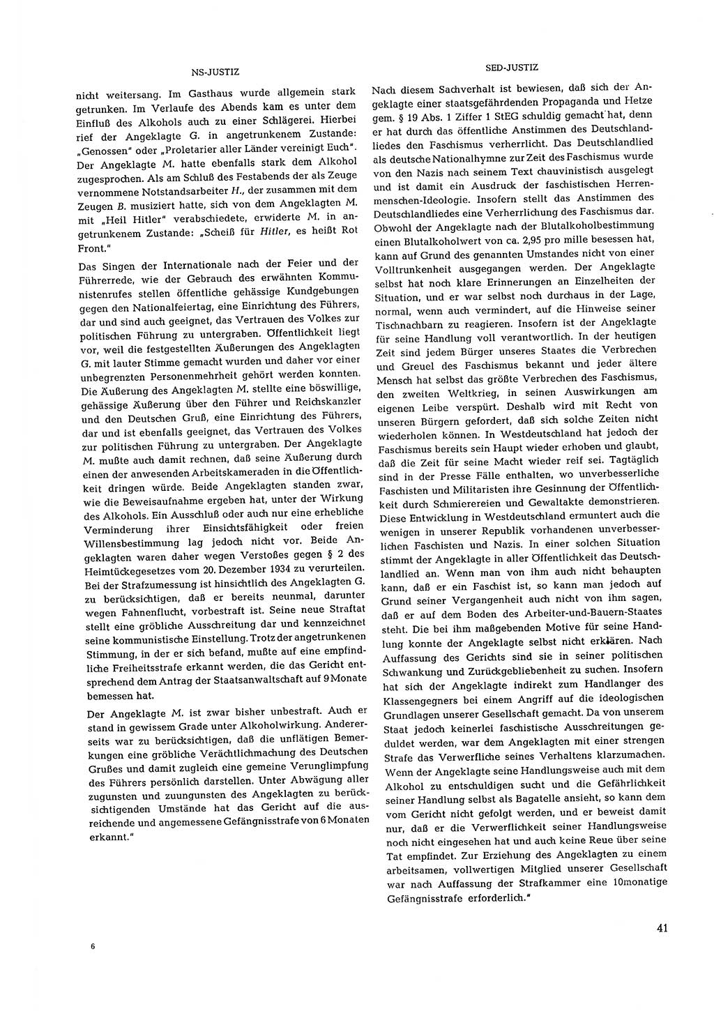 Partei-Justiz, Dokumentation über den nationalsozialistischen und kommunistischen Rechtsmißbrauch in Deutschland 1933-1963, Seite 41 (Part.-Just. Dtl. natsoz. komm. 1933-1963, S. 41)