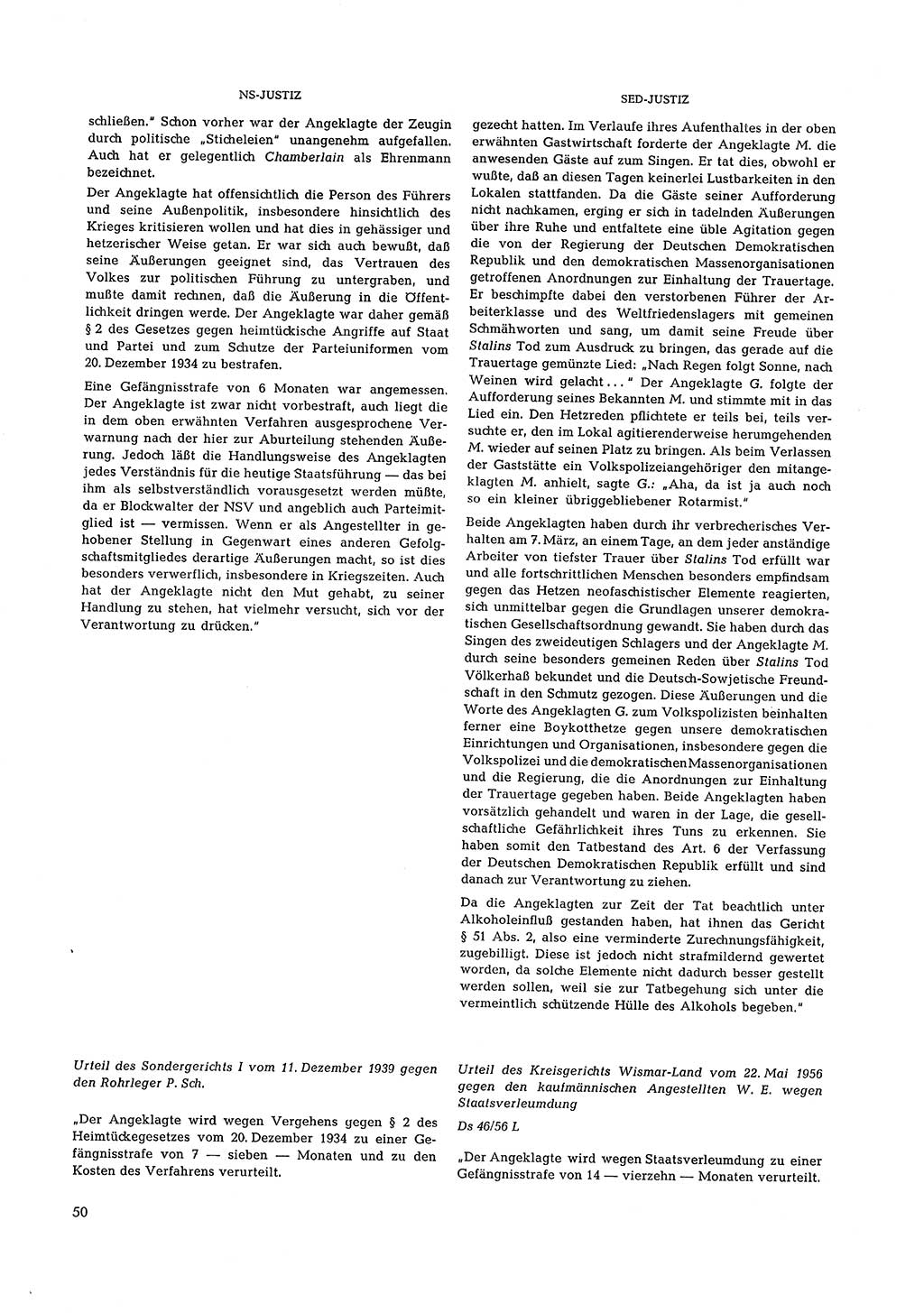 Partei-Justiz, Dokumentation über den nationalsozialistischen und kommunistischen Rechtsmißbrauch in Deutschland 1933-1963, Seite 50 (Part.-Just. Dtl. natsoz. komm. 1933-1963, S. 50)
