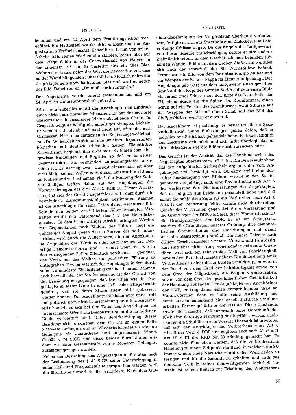 Partei-Justiz, Dokumentation über den nationalsozialistischen und kommunistischen Rechtsmißbrauch in Deutschland 1933-1963, Seite 59 (Part.-Just. Dtl. natsoz. komm. 1933-1963, S. 59)