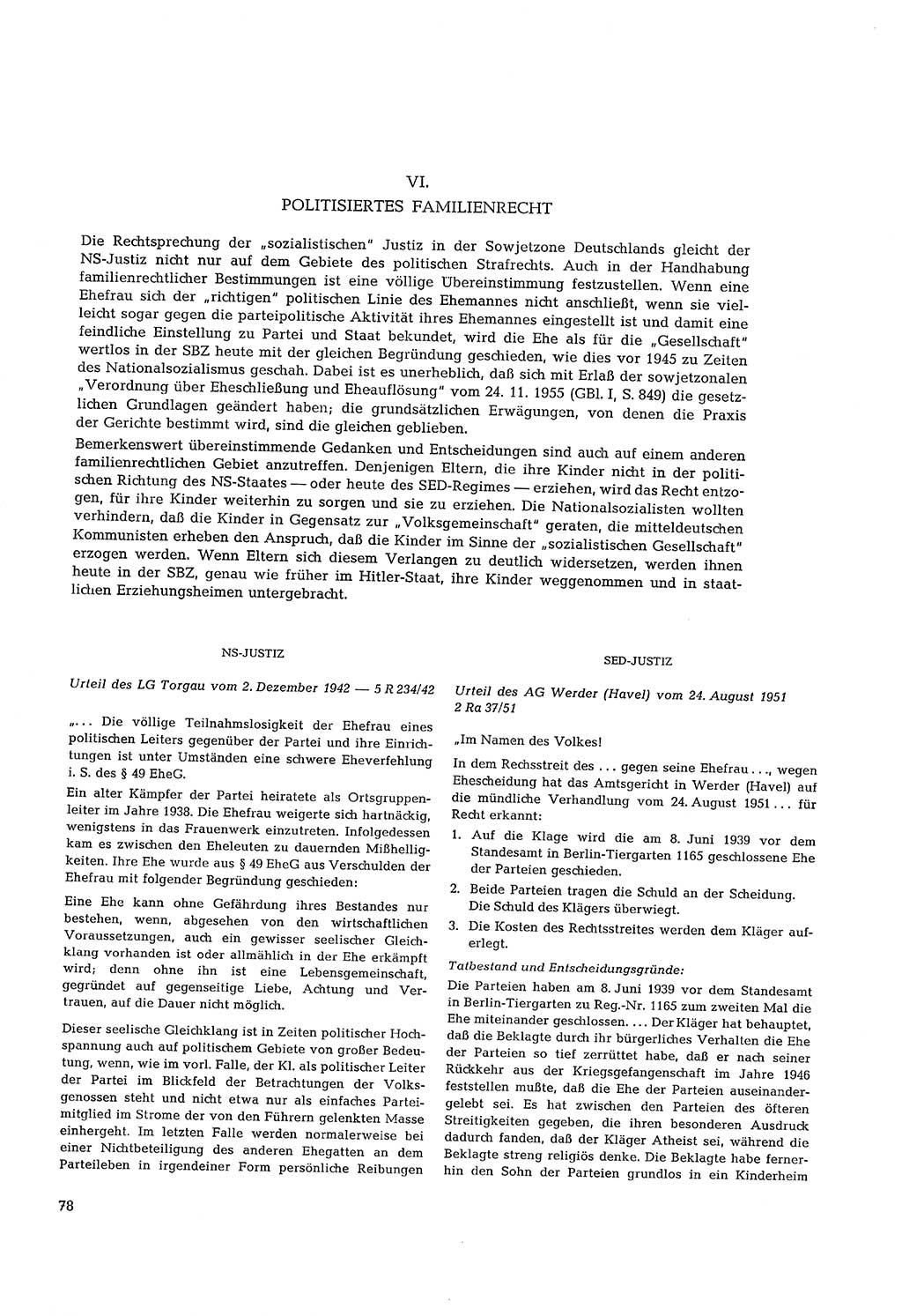 Partei-Justiz, Dokumentation über den nationalsozialistischen und kommunistischen Rechtsmißbrauch in Deutschland 1933-1963, Seite 78 (Part.-Just. Dtl. natsoz. komm. 1933-1963, S. 78)