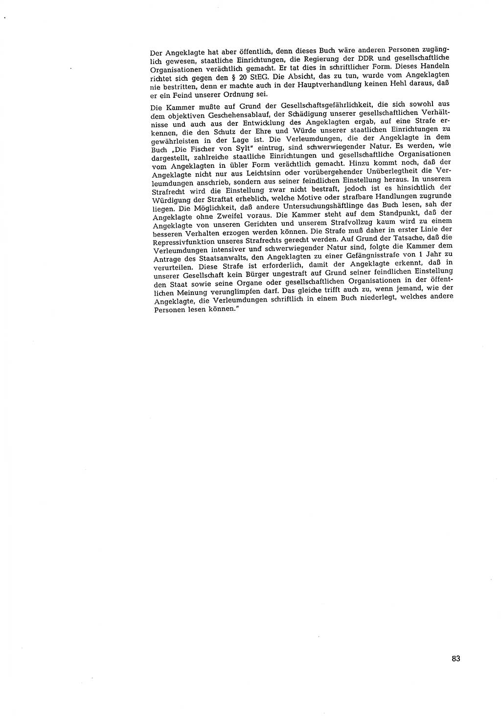 Partei-Justiz, Dokumentation über den nationalsozialistischen und kommunistischen Rechtsmißbrauch in Deutschland 1933-1963, Seite 83 (Part.-Just. Dtl. natsoz. komm. 1933-1963, S. 83)