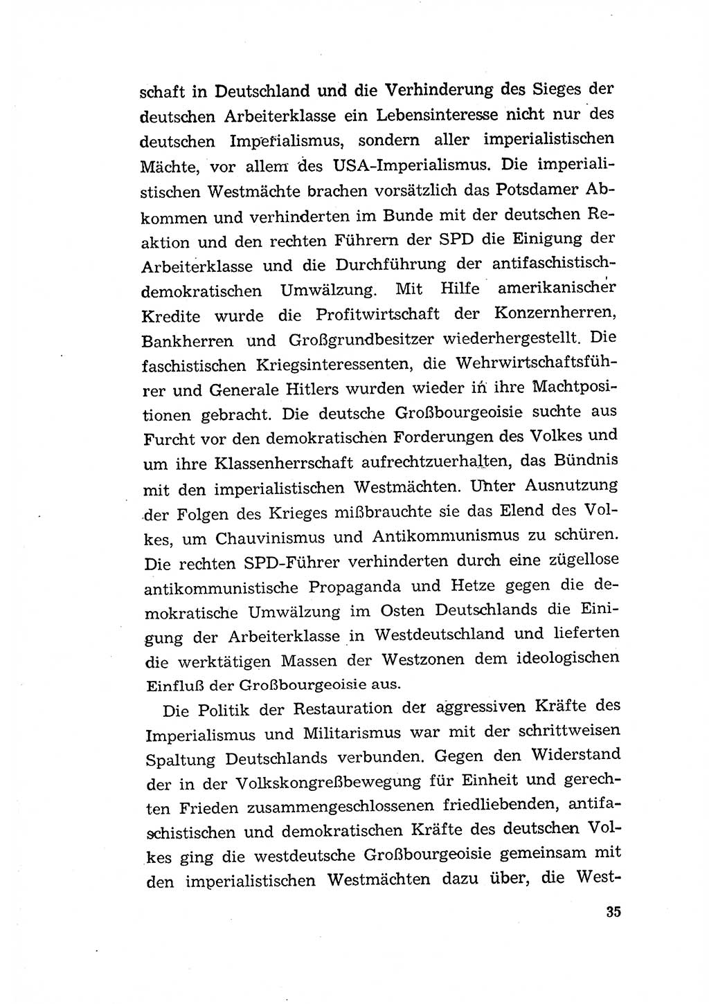 Programm der Sozialistischen Einheitspartei Deutschlands (SED) [Deutsche Demokratische Republik (DDR)] 1963, Seite 35 (Progr. SED DDR 1963, S. 35)