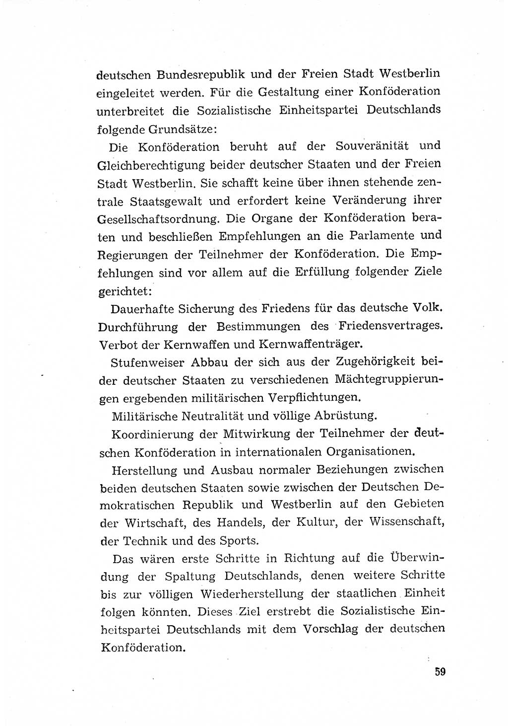 Programm der Sozialistischen Einheitspartei Deutschlands (SED) [Deutsche Demokratische Republik (DDR)] 1963, Seite 59 (Progr. SED DDR 1963, S. 59)