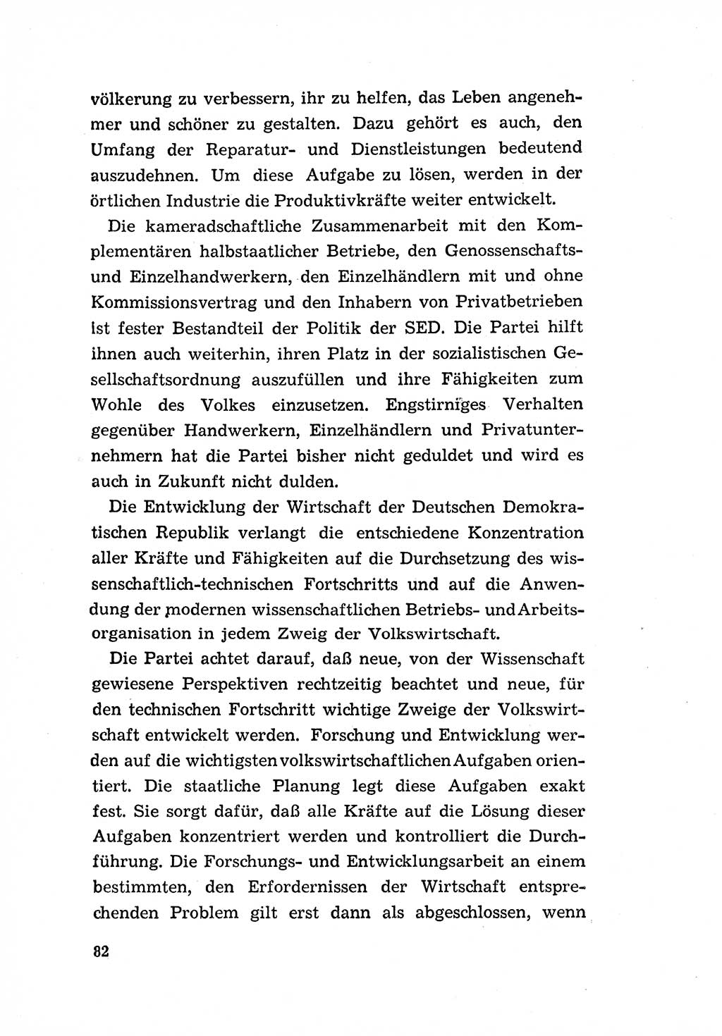 Programm der Sozialistischen Einheitspartei Deutschlands (SED) [Deutsche Demokratische Republik (DDR)] 1963, Seite 82 (Progr. SED DDR 1963, S. 82)