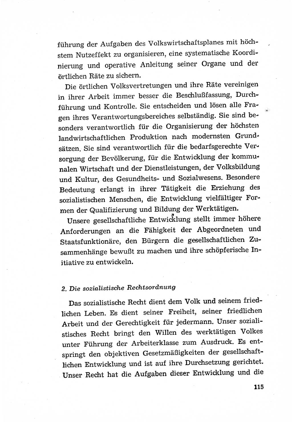 Programm der Sozialistischen Einheitspartei Deutschlands (SED) [Deutsche Demokratische Republik (DDR)] 1963, Seite 115 (Progr. SED DDR 1963, S. 115)