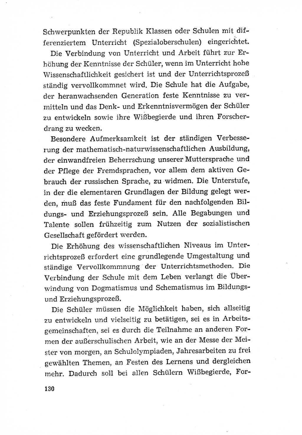 Programm der Sozialistischen Einheitspartei Deutschlands (SED) [Deutsche Demokratische Republik (DDR)] 1963, Seite 130 (Progr. SED DDR 1963, S. 130)