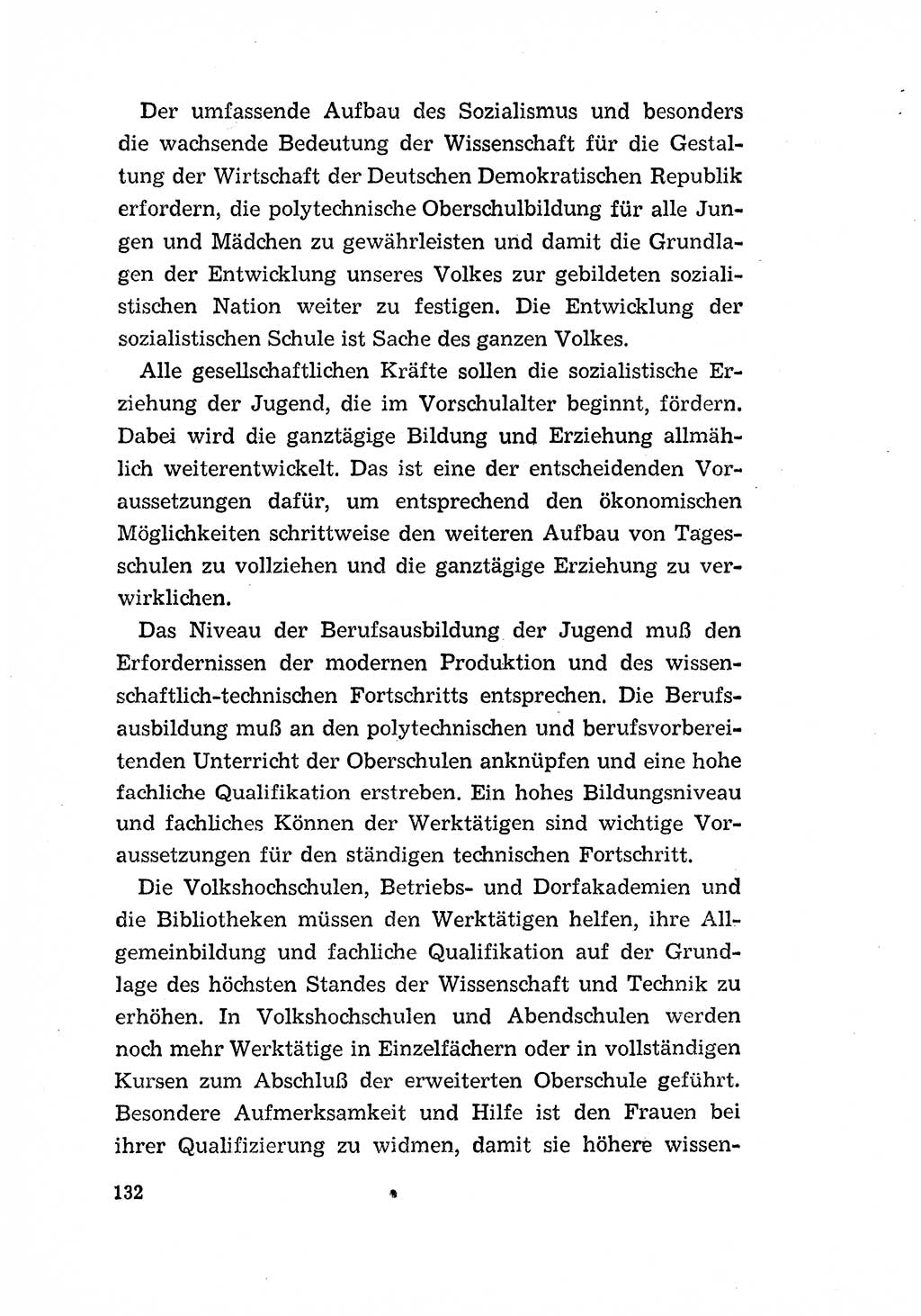 Programm der Sozialistischen Einheitspartei Deutschlands (SED) [Deutsche Demokratische Republik (DDR)] 1963, Seite 132 (Progr. SED DDR 1963, S. 132)