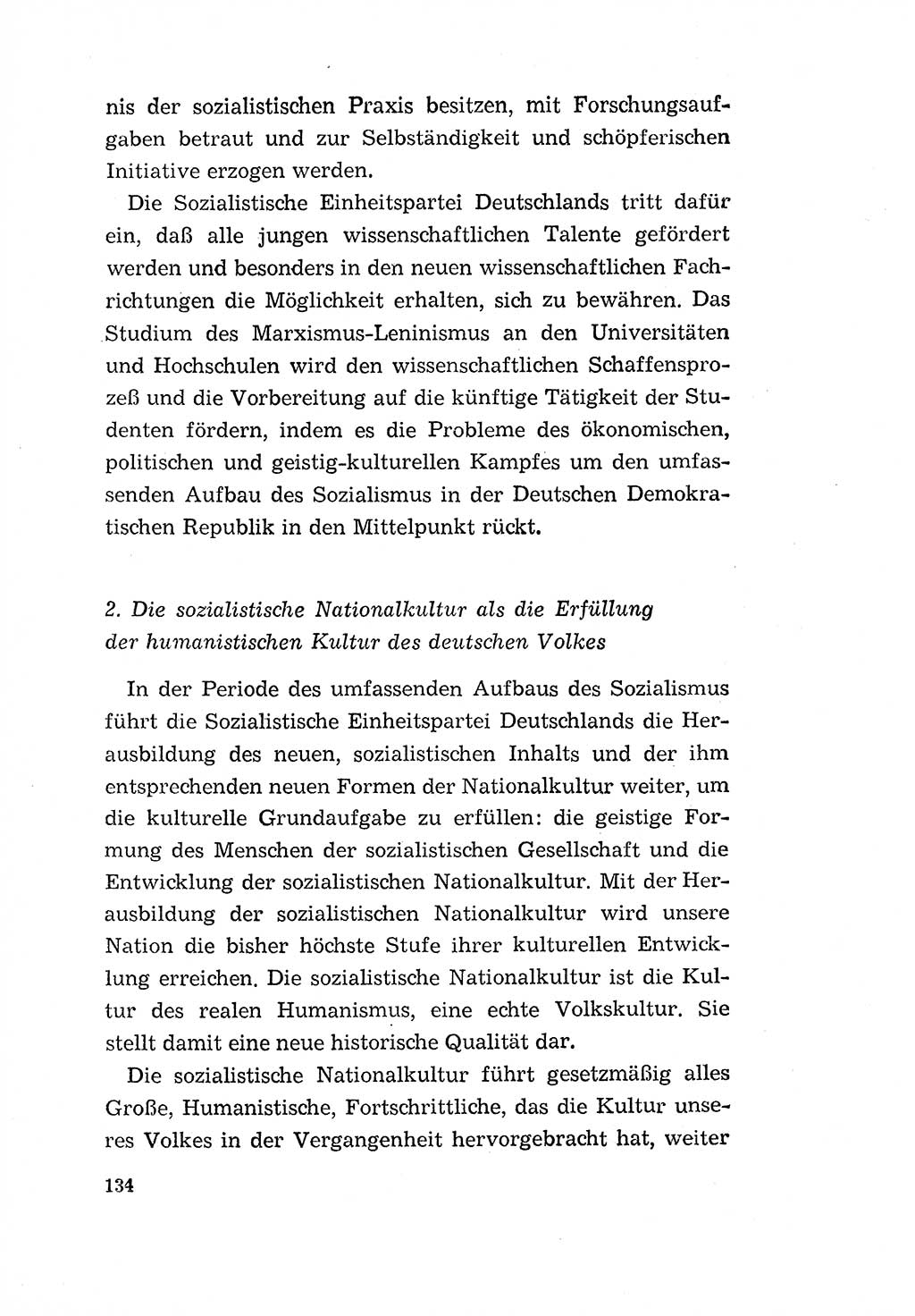 Programm der Sozialistischen Einheitspartei Deutschlands (SED) [Deutsche Demokratische Republik (DDR)] 1963, Seite 134 (Progr. SED DDR 1963, S. 134)
