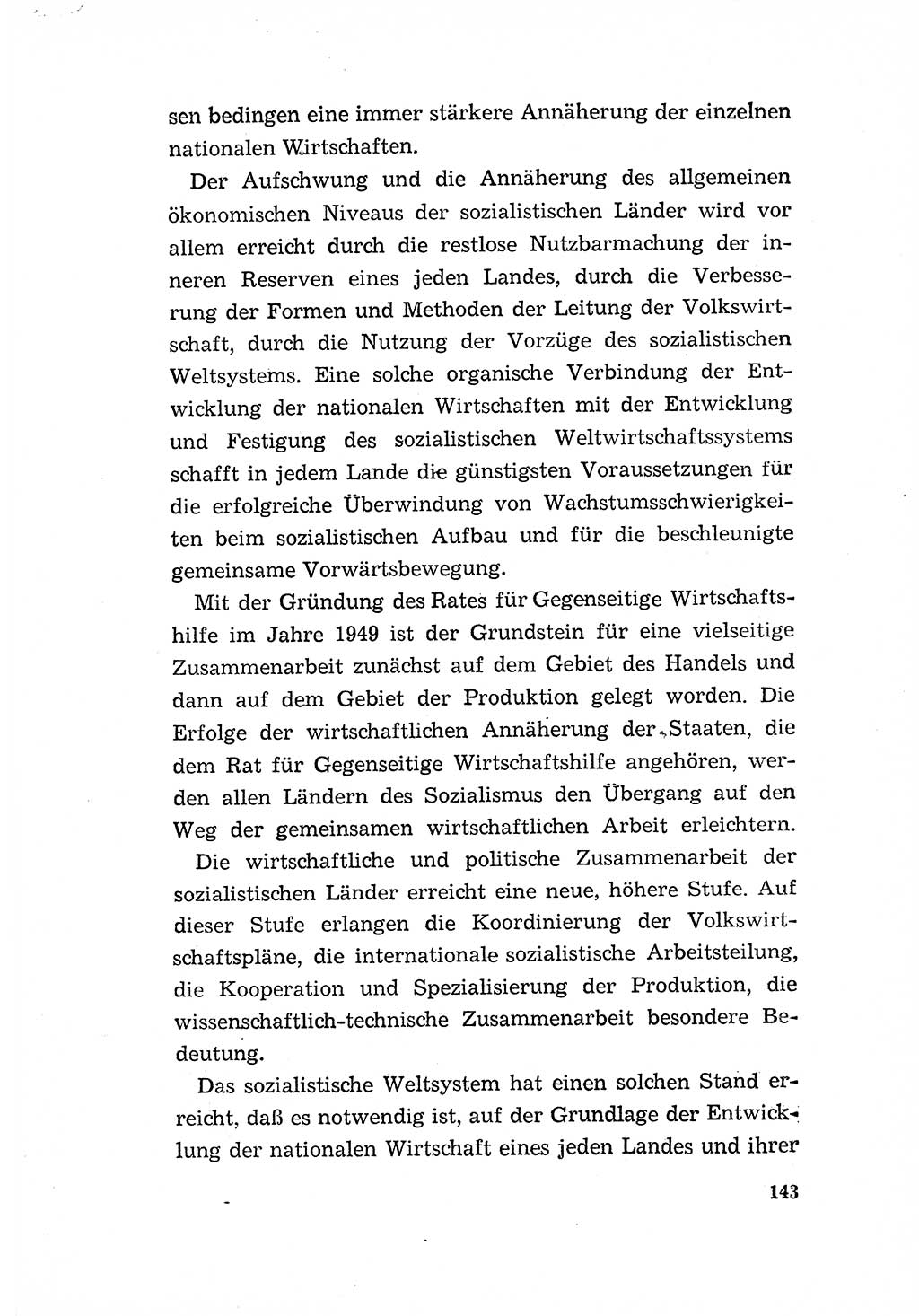 Programm der Sozialistischen Einheitspartei Deutschlands (SED) [Deutsche Demokratische Republik (DDR)] 1963, Seite 143 (Progr. SED DDR 1963, S. 143)