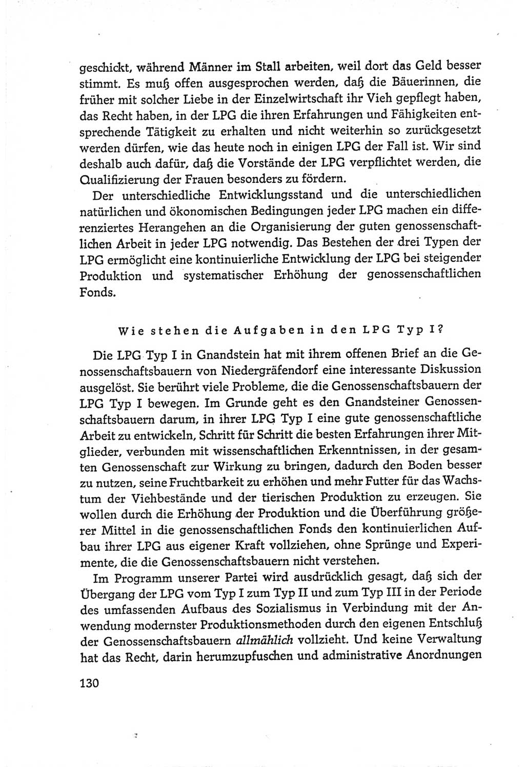 Protokoll der Verhandlungen des Ⅵ. Parteitages der Sozialistischen Einheitspartei Deutschlands (SED) [Deutsche Demokratische Republik (DDR)] 1963, Band Ⅰ, Seite 130 (Prot. Verh. Ⅵ. PT SED DDR 1963, Bd. Ⅰ, S. 130)
