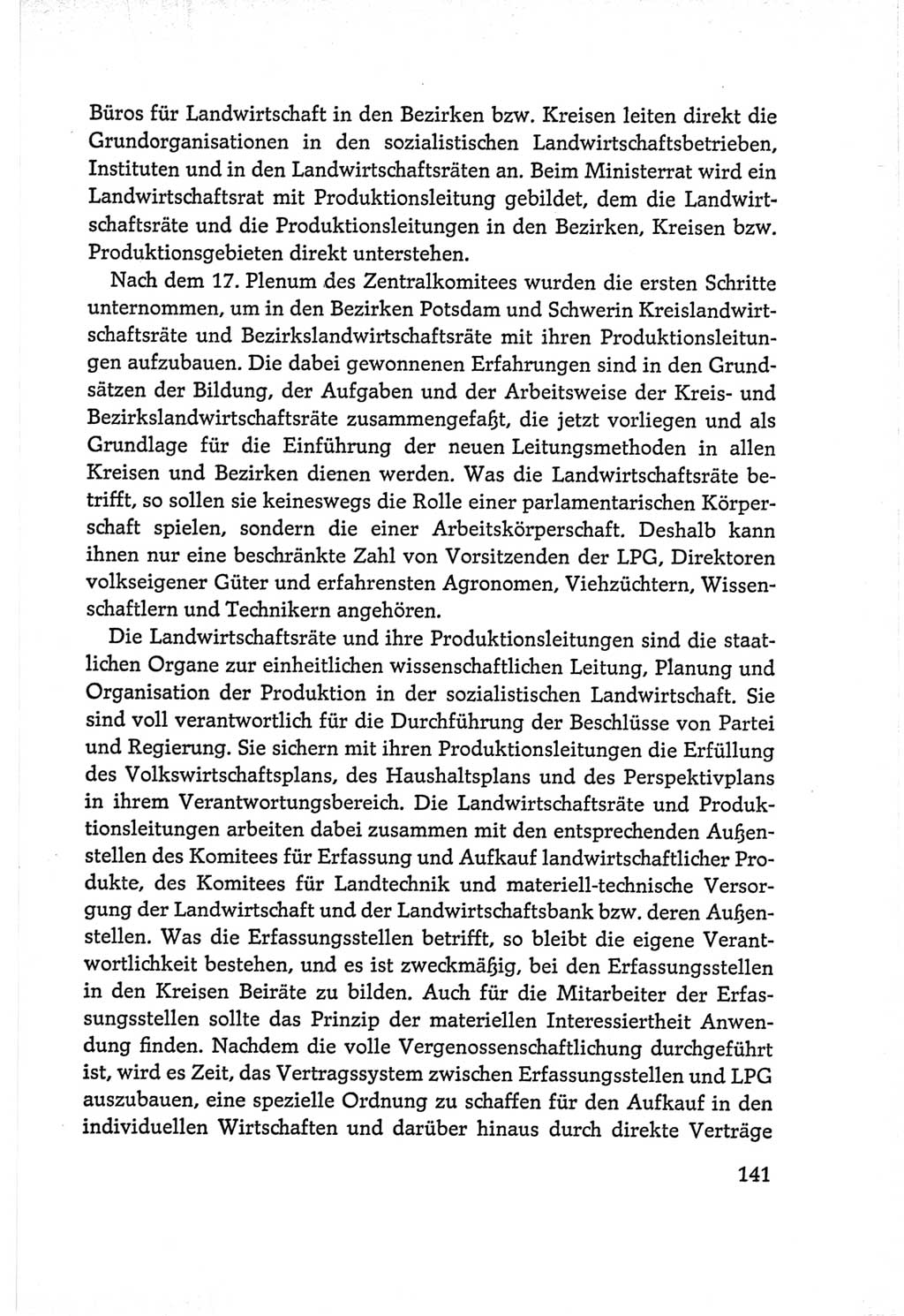 Protokoll der Verhandlungen des Ⅵ. Parteitages der Sozialistischen Einheitspartei Deutschlands (SED) [Deutsche Demokratische Republik (DDR)] 1963, Band Ⅰ, Seite 141 (Prot. Verh. Ⅵ. PT SED DDR 1963, Bd. Ⅰ, S. 141)