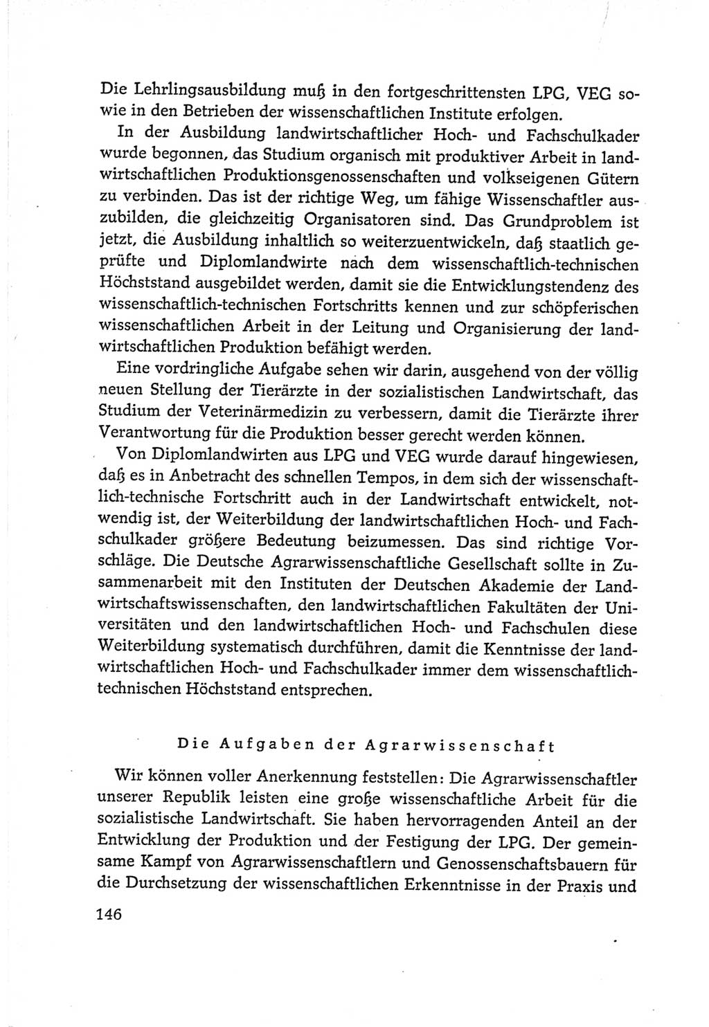 Protokoll der Verhandlungen des Ⅵ. Parteitages der Sozialistischen Einheitspartei Deutschlands (SED) [Deutsche Demokratische Republik (DDR)] 1963, Band Ⅰ, Seite 146 (Prot. Verh. Ⅵ. PT SED DDR 1963, Bd. Ⅰ, S. 146)