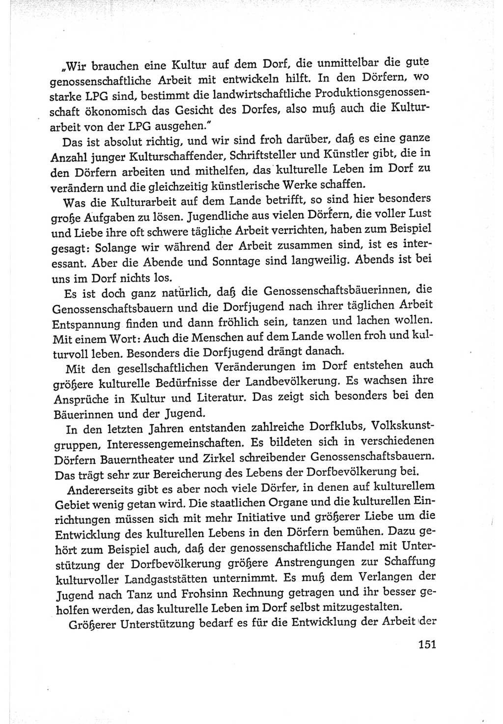 Protokoll der Verhandlungen des Ⅵ. Parteitages der Sozialistischen Einheitspartei Deutschlands (SED) [Deutsche Demokratische Republik (DDR)] 1963, Band Ⅰ, Seite 151 (Prot. Verh. Ⅵ. PT SED DDR 1963, Bd. Ⅰ, S. 151)