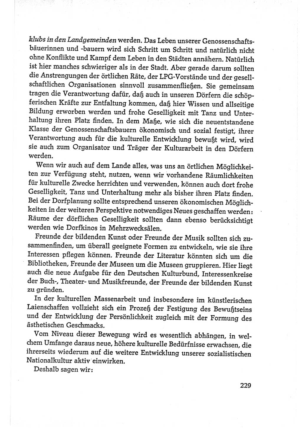 Protokoll der Verhandlungen des Ⅵ. Parteitages der Sozialistischen Einheitspartei Deutschlands (SED) [Deutsche Demokratische Republik (DDR)] 1963, Band Ⅰ, Seite 229 (Prot. Verh. Ⅵ. PT SED DDR 1963, Bd. Ⅰ, S. 229)