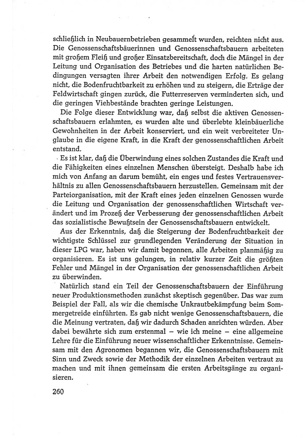 Protokoll der Verhandlungen des Ⅵ. Parteitages der Sozialistischen Einheitspartei Deutschlands (SED) [Deutsche Demokratische Republik (DDR)] 1963, Band Ⅰ, Seite 260 (Prot. Verh. Ⅵ. PT SED DDR 1963, Bd. Ⅰ, S. 260)