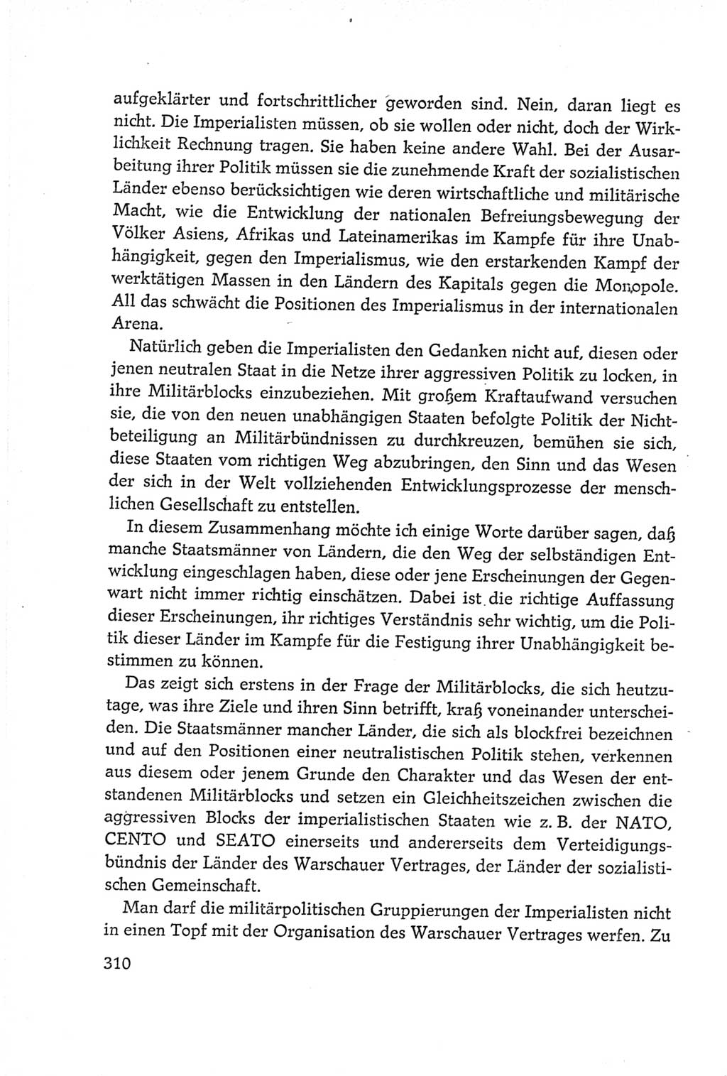 Protokoll der Verhandlungen des Ⅵ. Parteitages der Sozialistischen Einheitspartei Deutschlands (SED) [Deutsche Demokratische Republik (DDR)] 1963, Band Ⅰ, Seite 310 (Prot. Verh. Ⅵ. PT SED DDR 1963, Bd. Ⅰ, S. 310)