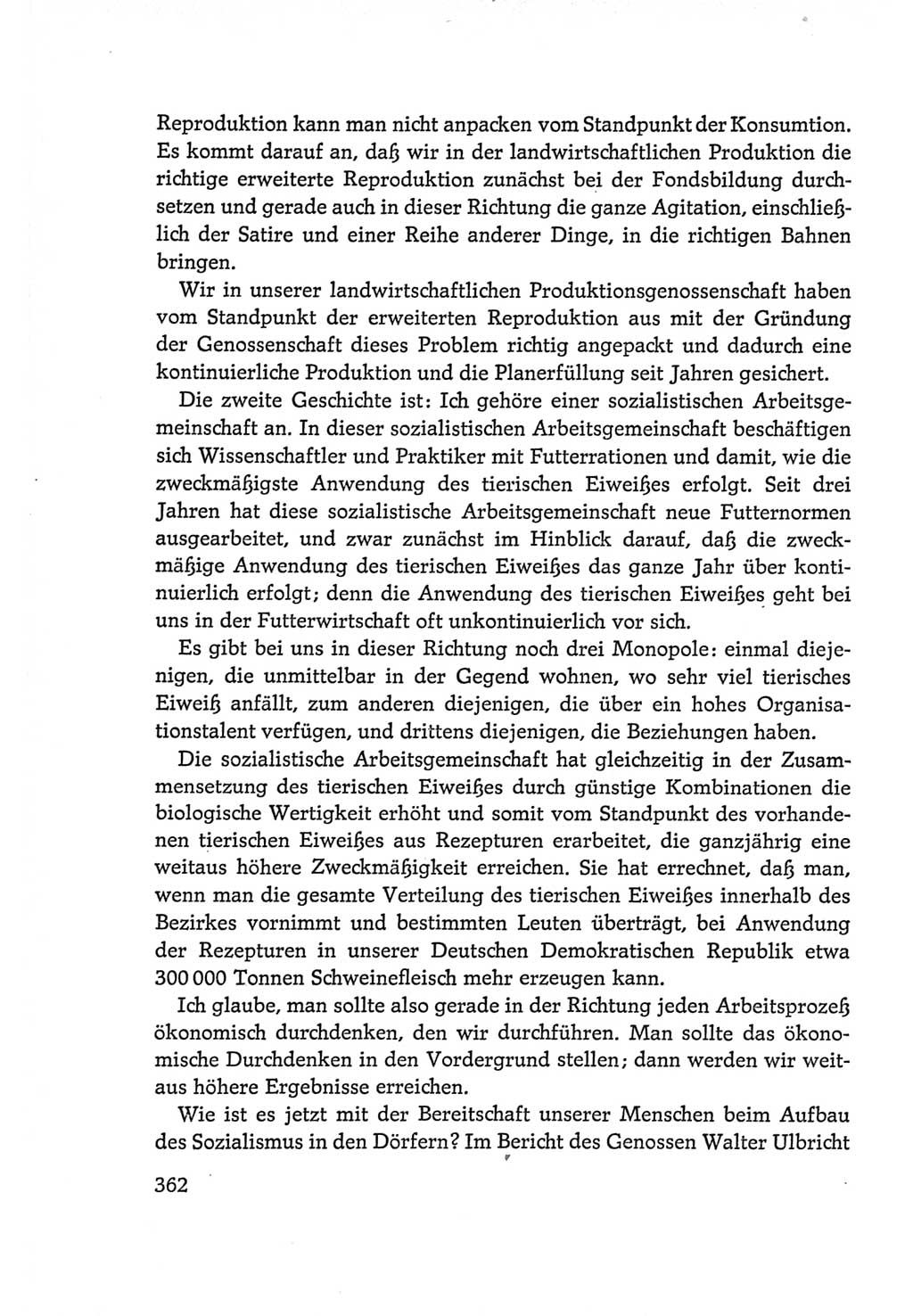 Protokoll der Verhandlungen des Ⅵ. Parteitages der Sozialistischen Einheitspartei Deutschlands (SED) [Deutsche Demokratische Republik (DDR)] 1963, Band Ⅰ, Seite 362 (Prot. Verh. Ⅵ. PT SED DDR 1963, Bd. Ⅰ, S. 362)