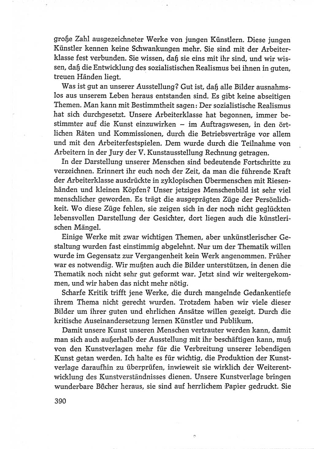 Protokoll der Verhandlungen des Ⅵ. Parteitages der Sozialistischen Einheitspartei Deutschlands (SED) [Deutsche Demokratische Republik (DDR)] 1963, Band Ⅰ, Seite 390 (Prot. Verh. Ⅵ. PT SED DDR 1963, Bd. Ⅰ, S. 390)