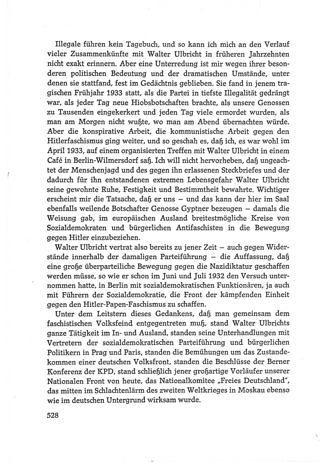 Protokoll der Verhandlungen des Ⅵ. Parteitages der Sozialistischen Einheitspartei Deutschlands (SED) [Deutsche Demokratische Republik (DDR)] 1963, Band Ⅰ, Seite 528 (Prot. Verh. Ⅵ. PT SED DDR 1963, Bd. Ⅰ, S. 528)