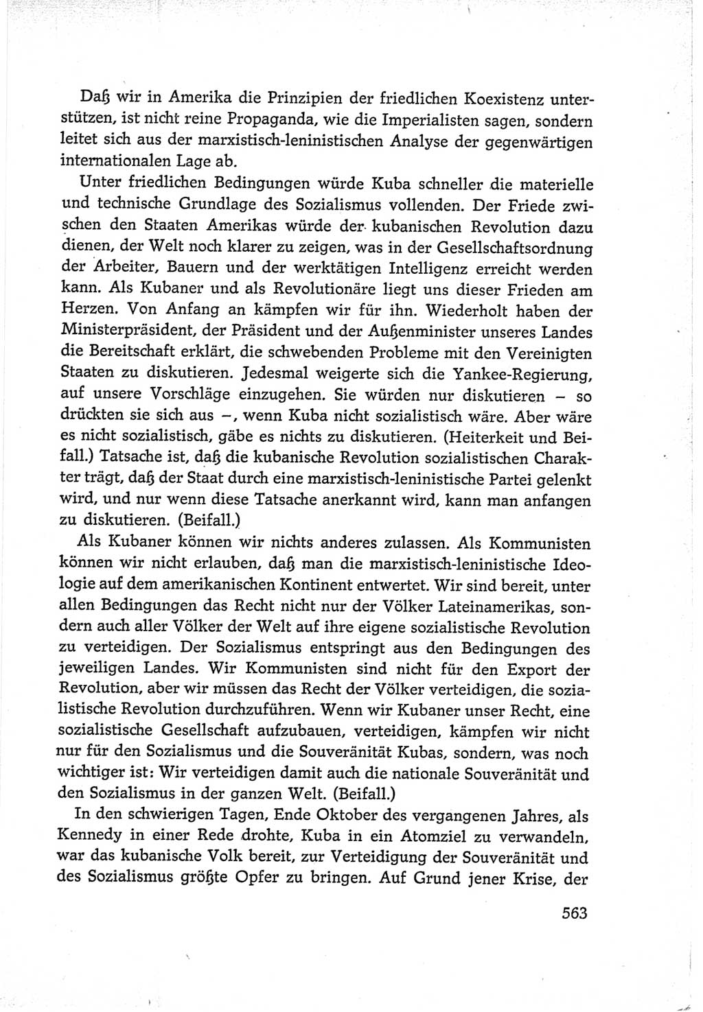 Protokoll der Verhandlungen des Ⅵ. Parteitages der Sozialistischen Einheitspartei Deutschlands (SED) [Deutsche Demokratische Republik (DDR)] 1963, Band Ⅰ, Seite 563 (Prot. Verh. Ⅵ. PT SED DDR 1963, Bd. Ⅰ, S. 563)