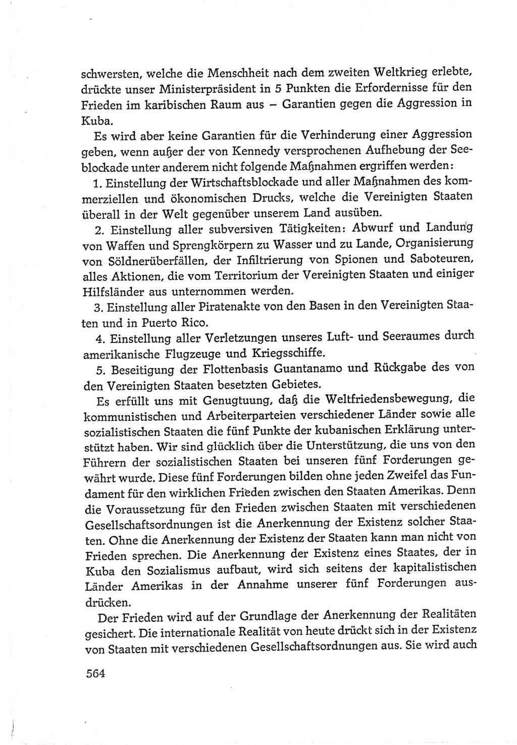 Protokoll der Verhandlungen des Ⅵ. Parteitages der Sozialistischen Einheitspartei Deutschlands (SED) [Deutsche Demokratische Republik (DDR)] 1963, Band Ⅰ, Seite 564 (Prot. Verh. Ⅵ. PT SED DDR 1963, Bd. Ⅰ, S. 564)