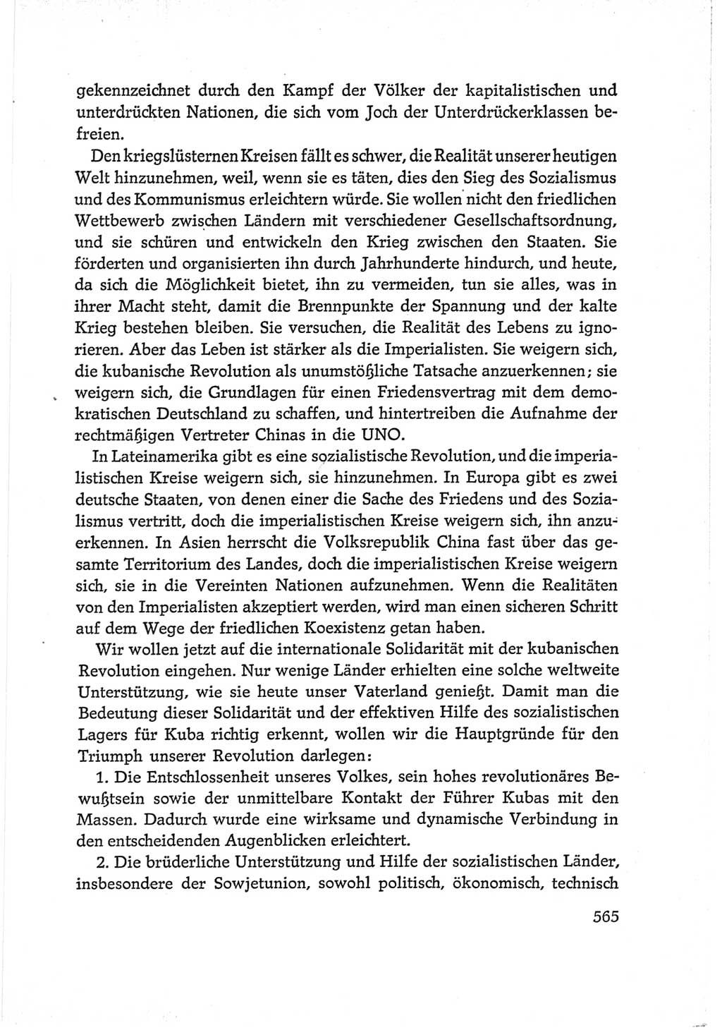 Protokoll der Verhandlungen des Ⅵ. Parteitages der Sozialistischen Einheitspartei Deutschlands (SED) [Deutsche Demokratische Republik (DDR)] 1963, Band Ⅰ, Seite 565 (Prot. Verh. Ⅵ. PT SED DDR 1963, Bd. Ⅰ, S. 565)