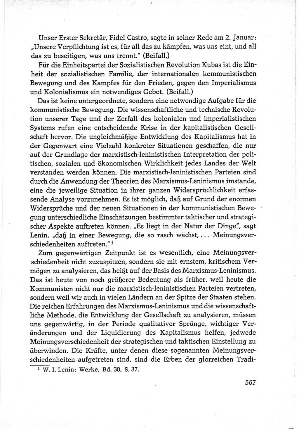 Protokoll der Verhandlungen des Ⅵ. Parteitages der Sozialistischen Einheitspartei Deutschlands (SED) [Deutsche Demokratische Republik (DDR)] 1963, Band Ⅰ, Seite 567 (Prot. Verh. Ⅵ. PT SED DDR 1963, Bd. Ⅰ, S. 567)