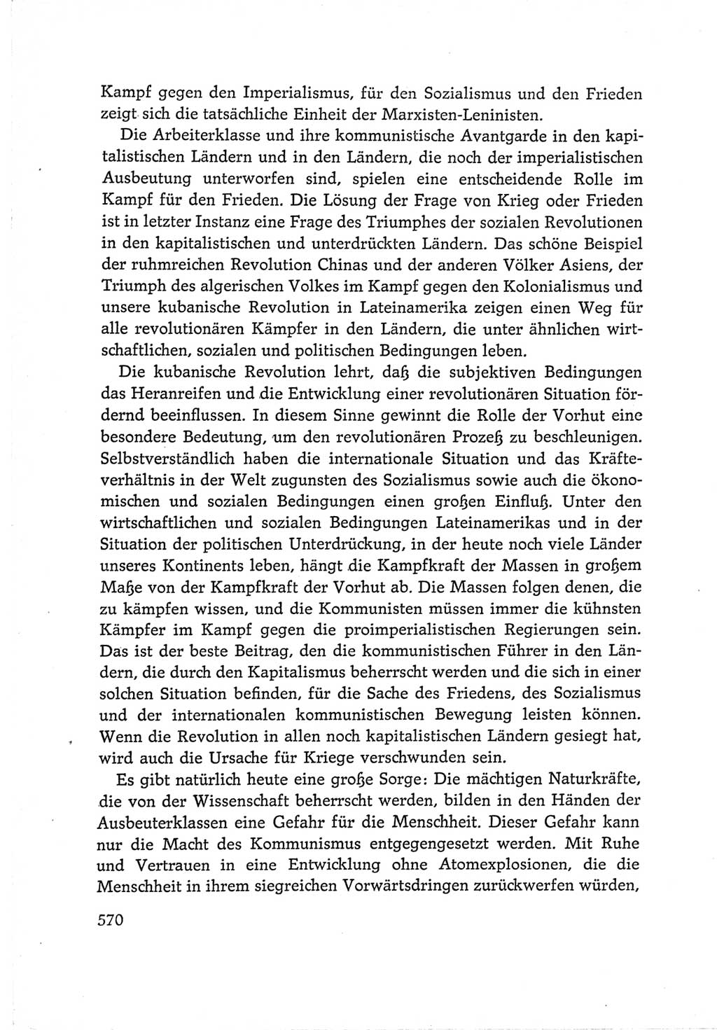 Protokoll der Verhandlungen des Ⅵ. Parteitages der Sozialistischen Einheitspartei Deutschlands (SED) [Deutsche Demokratische Republik (DDR)] 1963, Band Ⅰ, Seite 570 (Prot. Verh. Ⅵ. PT SED DDR 1963, Bd. Ⅰ, S. 570)
