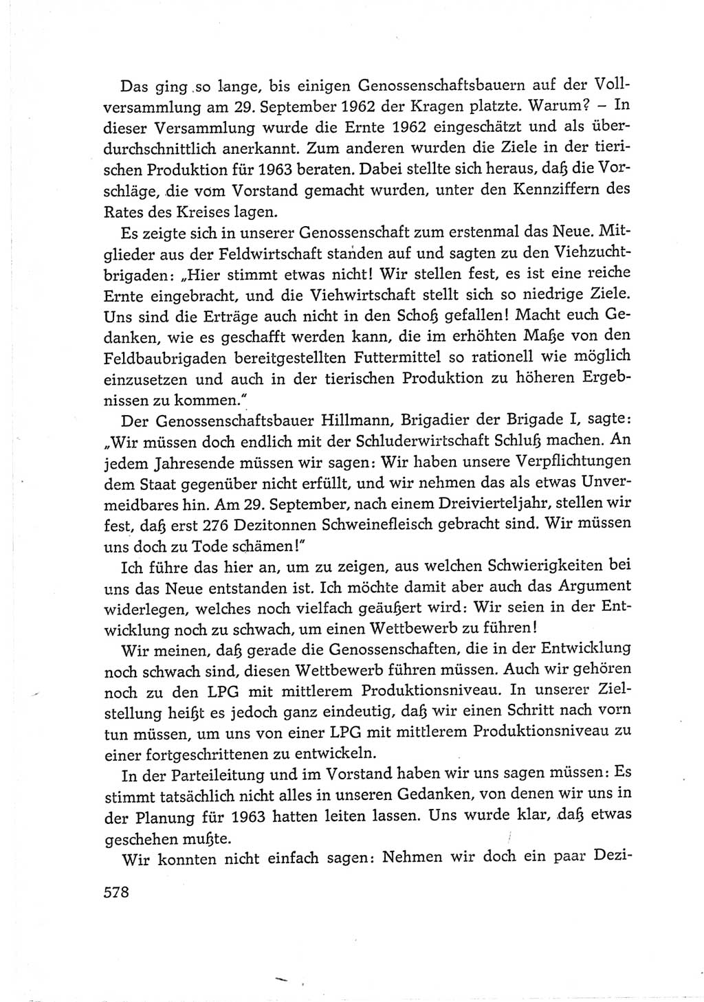 Protokoll der Verhandlungen des Ⅵ. Parteitages der Sozialistischen Einheitspartei Deutschlands (SED) [Deutsche Demokratische Republik (DDR)] 1963, Band Ⅰ, Seite 578 (Prot. Verh. Ⅵ. PT SED DDR 1963, Bd. Ⅰ, S. 578)