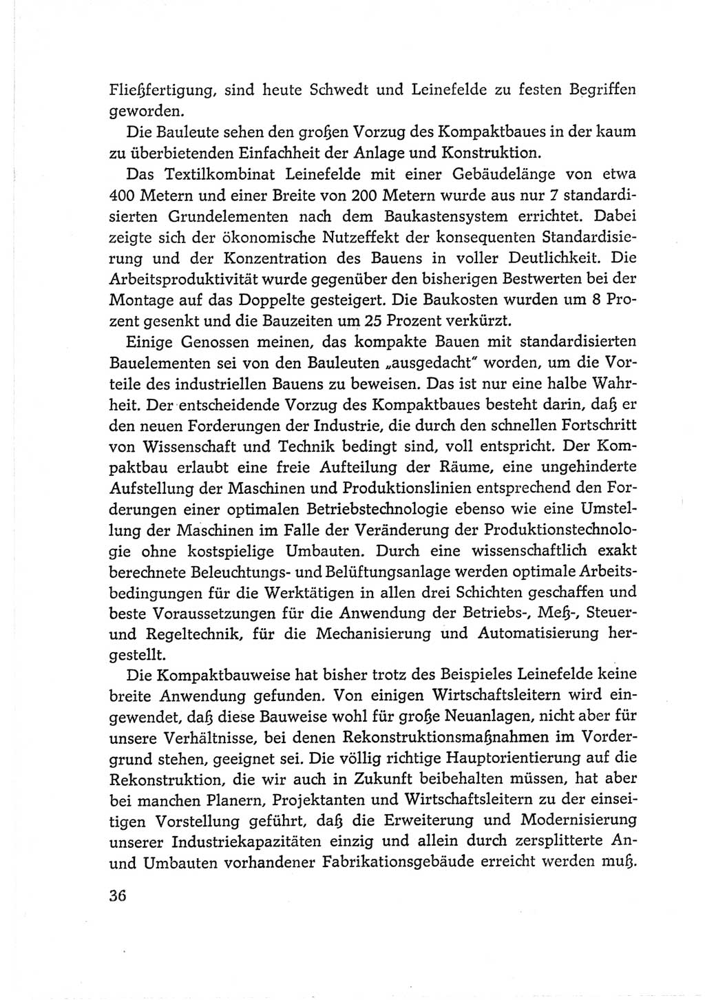 Protokoll der Verhandlungen des Ⅵ. Parteitages der Sozialistischen Einheitspartei Deutschlands (SED) [Deutsche Demokratische Republik (DDR)] 1963, Band Ⅱ, Seite 36 (Prot. Verh. Ⅵ. PT SED DDR 1963, Bd. Ⅱ, S. 36)