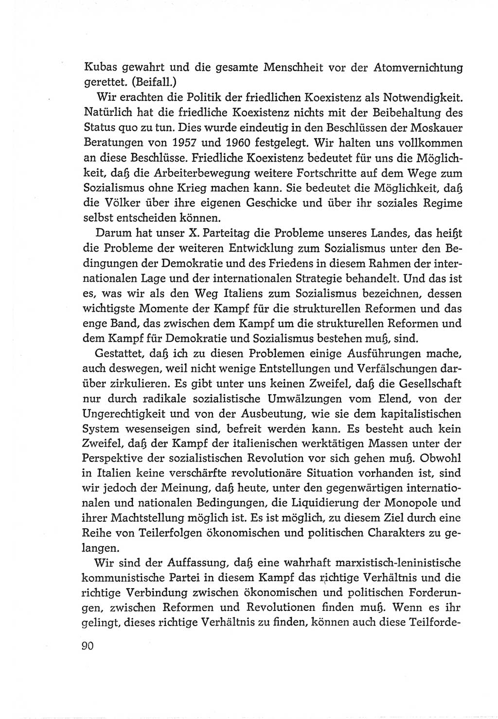 Protokoll der Verhandlungen des Ⅵ. Parteitages der Sozialistischen Einheitspartei Deutschlands (SED) [Deutsche Demokratische Republik (DDR)] 1963, Band Ⅱ, Seite 90 (Prot. Verh. Ⅵ. PT SED DDR 1963, Bd. Ⅱ, S. 90)